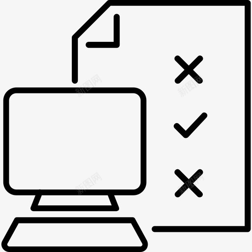 测试选择计算机图标svg_新图网 https://ixintu.com 测试 计算机 软件 选择 选项