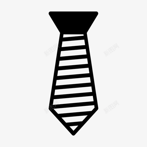 领带时尚领口图标svg_新图网 https://ixintu.com 公司 图标 填充 时尚 款式 领口 领带