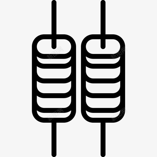 电阻计算机51线性图标svg_新图网 https://ixintu.com 电阻 线性 计算机