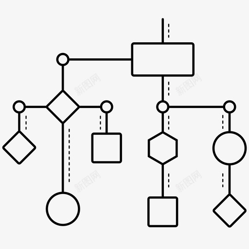 算法图表计划图标svg_新图网 https://ixintu.com 图表 程序 算法 计划 过程