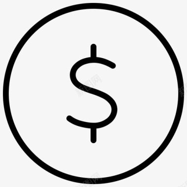 美元符号货币金融图标图标