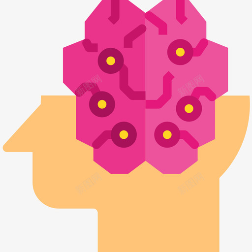 大脑大脑概念3扁平图标svg_新图网 https://ixintu.com 大脑 大脑概念3 扁平