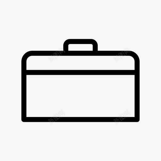 手提箱包公文包图标svg_新图网 https://ixintu.com 公文包 办公室 手提箱 行李架 行李箱