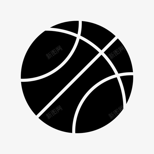 球篮游戏图标svg_新图网 https://ixintu.com 游戏 篮球 运动 雕文