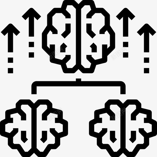 头脑风暴大脑概念线性图标svg_新图网 https://ixintu.com 大脑 头脑 概念 线性 风暴