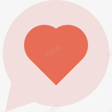 心脏社交和沟通2扁平图标图标