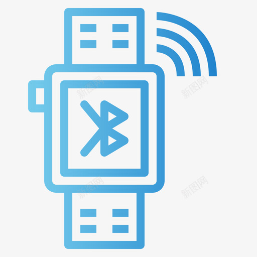 智能手表手表12渐变图标svg_新图网 https://ixintu.com 手表12 智能手表 渐变