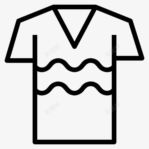 衬衫衣服120直线型图标svg_新图网 https://ixintu.com 直线 线型 衣服 衬衫