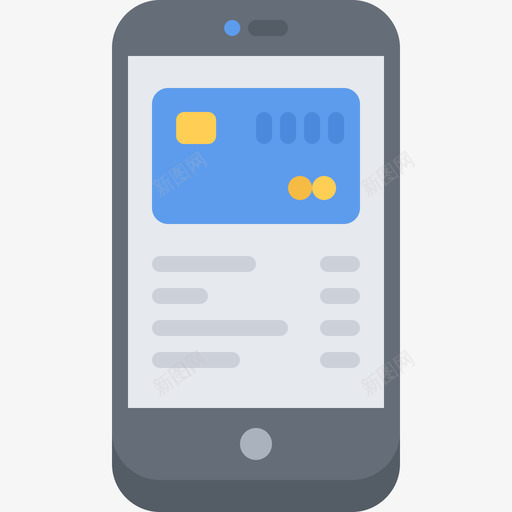 信用卡电话33扁平图标svg_新图网 https://ixintu.com 信用卡 扁平 电话33