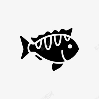 鲈鱼鱼食物图标图标