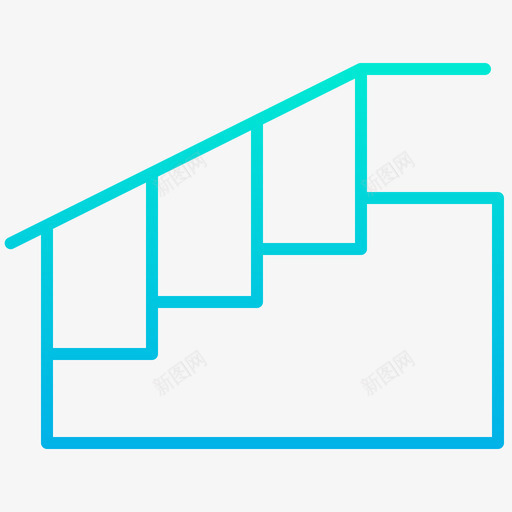 楼梯内部2坡度图标svg_新图网 https://ixintu.com 内部 坡度 楼梯