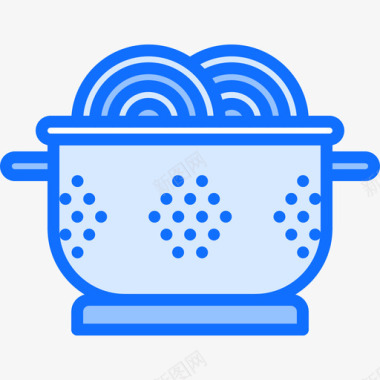 滤器厨房101蓝色图标图标