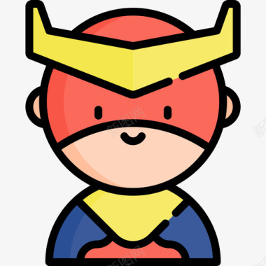 超级英雄超级英雄15线性颜色图标图标
