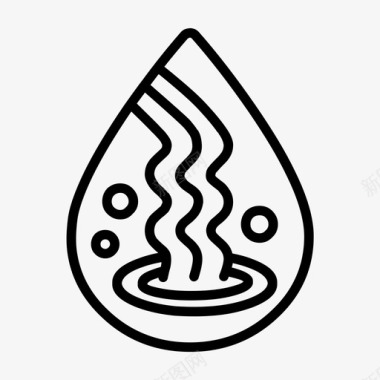天然泉水排毒自然图标图标