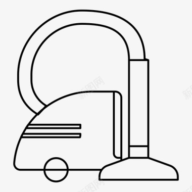 吸尘器清洁房屋图标图标