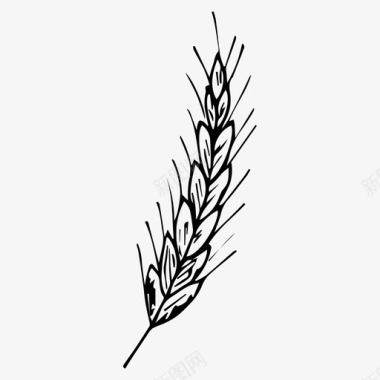 小麦食品谷物图标图标