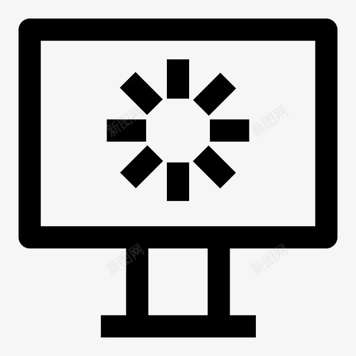 桌面加载计算机刷新图标svg_新图网 https://ixintu.com 刷新 屏幕 桌面加载 计算机