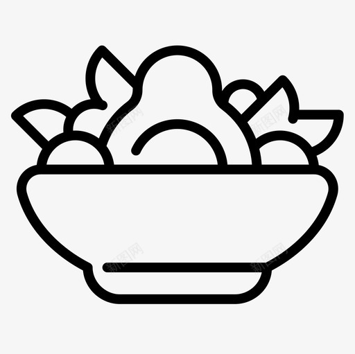 沙拉纯素食品3直系图标svg_新图网 https://ixintu.com 沙拉 直系 纯素 食品