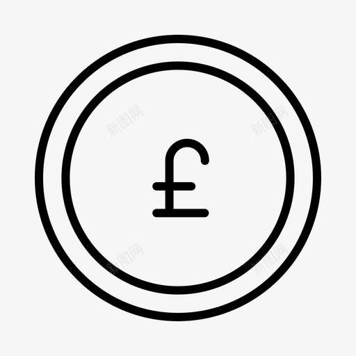 英国镑硬币英国图标svg_新图网 https://ixintu.com 伦敦 硬币 英国 货币 金融