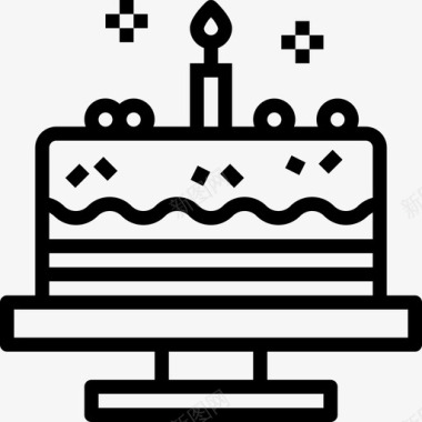 生日蛋糕面包店89直系图标图标