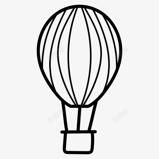 热气球气球空中旅行图标svg_新图网 https://ixintu.com 假期 向量 图标 旅行 气球 热气球 空中 跳伞 野餐 降落伞