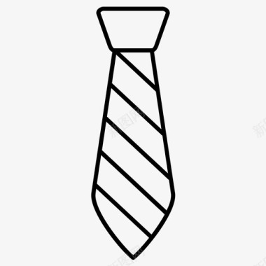 领带服装着装图标图标