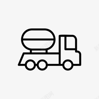 油罐车柴油工业图标图标
