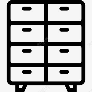 储藏室橱柜抽屉图标图标