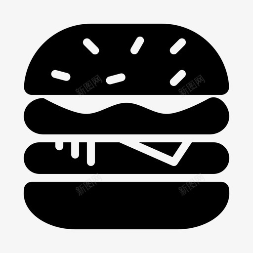 奶酪汉堡牛肉汉堡食品图标svg_新图网 https://ixintu.com 固体 奶酪 汉堡 牛肉 食品 食品饮料 餐厅