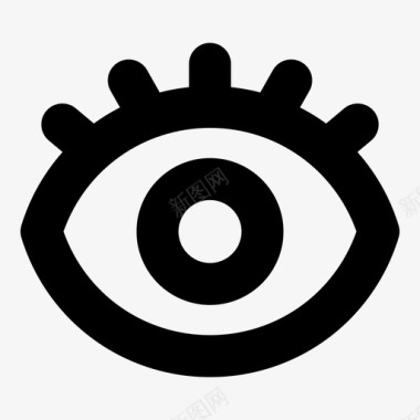 眼睛视觉网络用户界面图标图标