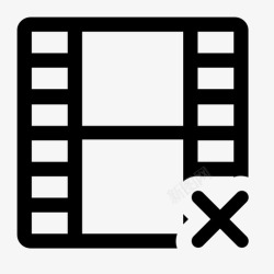 胶片底色文件夹图标取消胶片视频文件文件夹图标高清图片