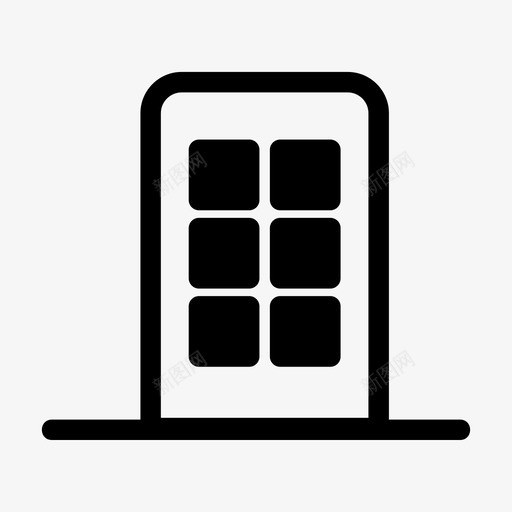 建筑建筑和城市办公楼图标svg_新图网 https://ixintu.com 办公楼 城市 城镇 建筑 建筑和城市