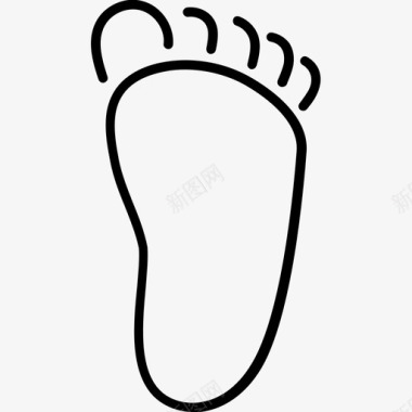 人体脚脚跟图标图标