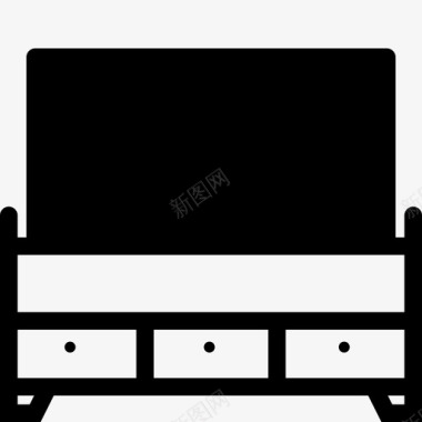 电视桌橱柜家具图标图标
