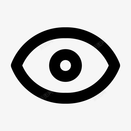 显示密码眼睛保护图标svg_新图网 https://ixintu.com 保护 元素 安全 密码 显示 概述 界面 眼睛