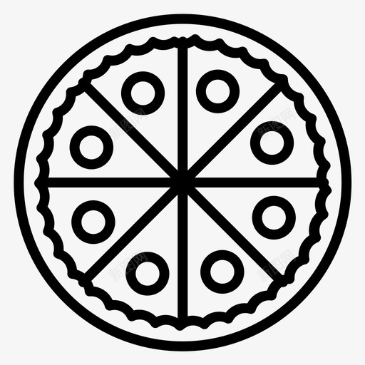吃快餐披萨图标svg_新图网 https://ixintu.com 吃 快餐 披萨 食品和饮料图标常规系列63