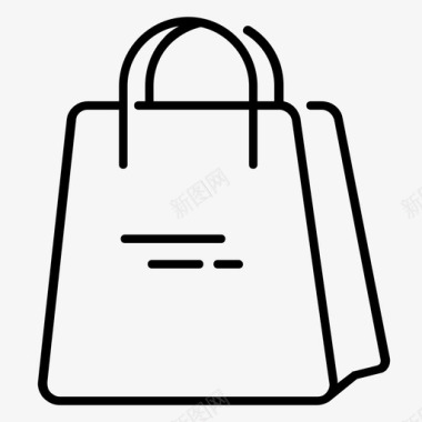 包篮子电子商务图标图标