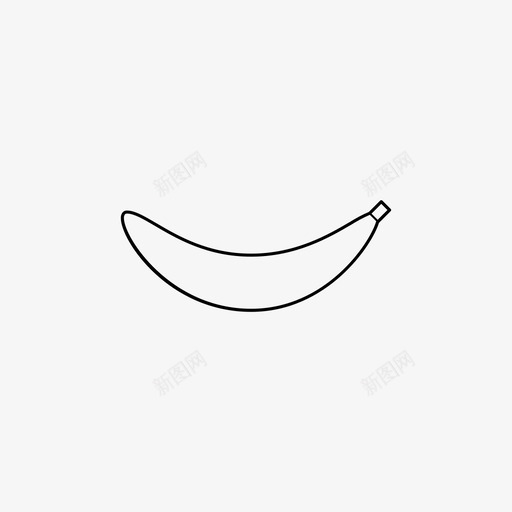 香蕉食物水果图标svg_新图网 https://ixintu.com 果皮 水果 紧急 避难所 难民 食物 香蕉 黄色