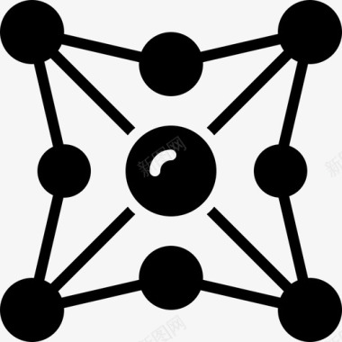 网络协作互动图标图标