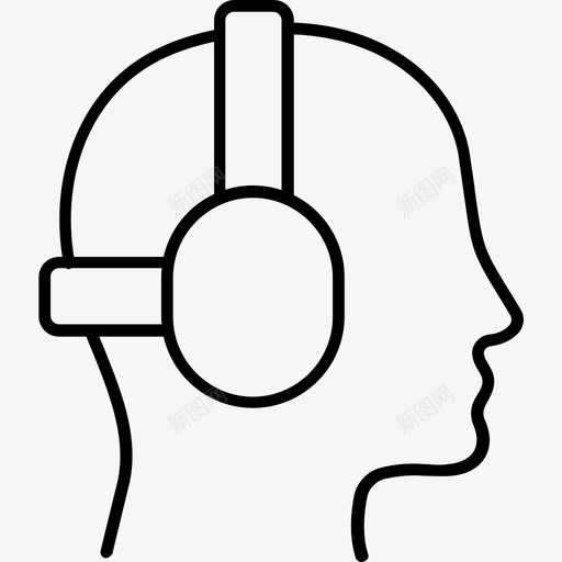 耳罩射击耳塞头部图标svg_新图网 https://ixintu.com 体育 头部 射击 耳塞 耳机 耳罩