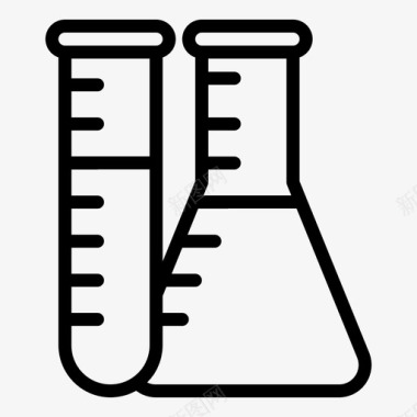 化学瓶实验室医疗图标图标