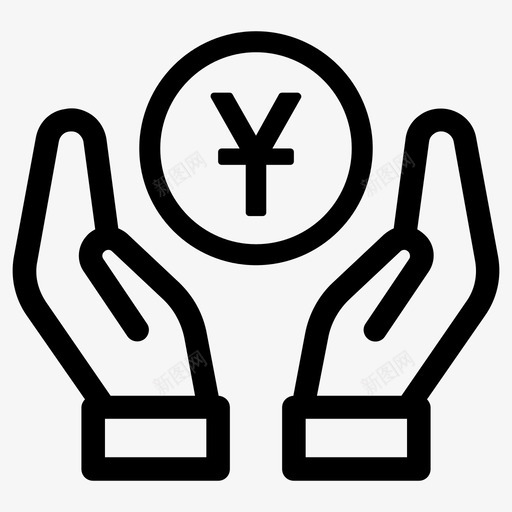 人民币亚洲中国图标svg_新图网 https://ixintu.com 中国 亚洲 人民币 货币