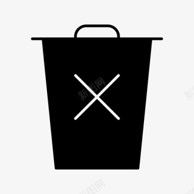 垃圾箱删除垃圾回收站图标图标