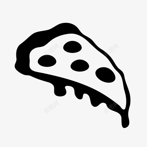 披萨片快餐健康图标svg_新图网 https://ixintu.com 健康 快餐 披萨 披萨片 融化 香肠