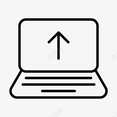 更新笔记本电脑升级上传图标图标