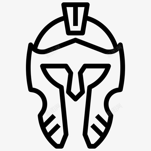 骑士面具配件盔甲图标svg_新图网 https://ixintu.com 中世纪轮廓 头盔 盔甲 配件 骑士面具