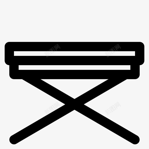 木桌家具图标svg_新图网 https://ixintu.com 家具 木桌