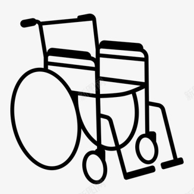 轮椅老龄化残疾图标图标