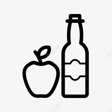 苹果酒鸡尾酒饮料图标图标