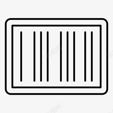 条形码电子商务购物图标图标